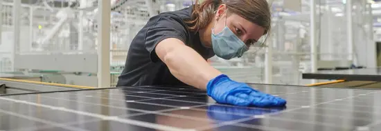 PV panel manufacturing quality control